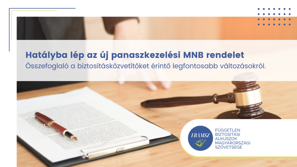 Új MNB rendelet a panaszkezelésről